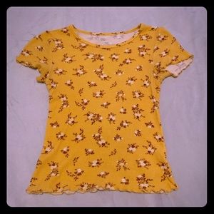 old timey yellow shirt :))